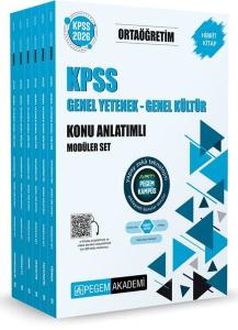 2026 KPSS Ortaöğretim Konu Anlatımlı Modüler Set Genel Yetenek Genel Kültür Seti - 6 Kitap Takım