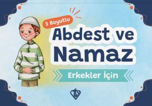 3 Boyutlu Abdest Ve Namaz Kitapçığı Mavi
