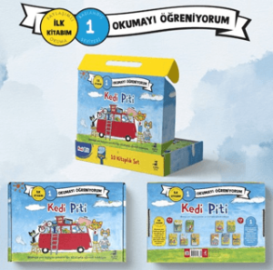 Kedi Piti Seti - 10 Kitap Takım - Kutulu
