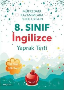 8. Sınıf İngilizce Yaprak Testi