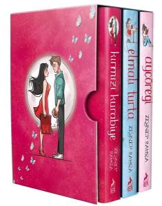 Ayçöreği  -Elmalı Turta - Kırmızı Kurabiye Seti - 3 Kitap Takım (Ciltli)