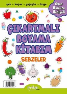 Çıkartmalı Boyama Kitabım - Sebzeler