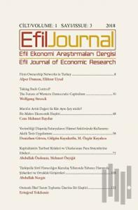 Efil Ekonomi Araştırmaları Dergisi Cilt: 1 Sayı: 3