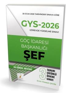 GYS - 2026 Görevde Yükselme Sınavı Göç İdaresi Başkanlığı Şef Tamamı Çözümlü 3 Deneme Sınavı
