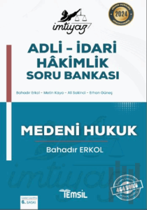 İmtiyaz Adli - İdari Hakimlik Soru Bankası Medeni Hukuk