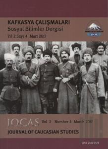 Kafkasya Çalışmaları Sosyal Bilimler Dergisi Yıl:2 Sayı:4 Mart 2017
