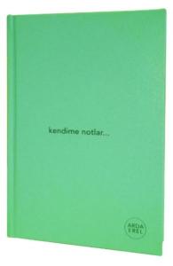Kendime Notlar Arda Erel Defter (Yeşil Ciltli)