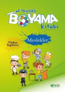 Meslekler - Etkinlikli Boyama Kitabı - Türkçe - İngilizce