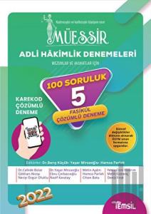 Müessir Adli Hakimlik Denemeleri Karekod Çözümlü 5 Deneme