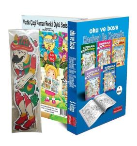 Oku Boya ve Oynat: Hacivat İle Karagöz Seti - 5 Kitap Takım
