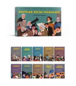 Popüler Bilim İnsanları Seti - 10 Kitap Takım+Soru Kitapçığı - Ebeveyn Mektubu ve Sticker İlaveli