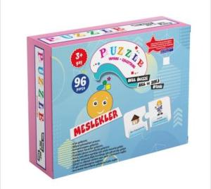 Puzzle Meslekler Okul Öncesi Akıl ve Zeka Oyunu 3 Yaş - 96 Parça