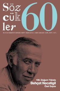 Sözcükler 60 - İki Aylık Edebiyat Dergisi Mart - Nisan 2016
