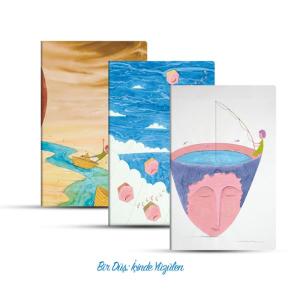 Üçlü Çizgili Defter Seti: Bir Düş: İçinde Yüzülen