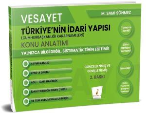 Vesayet Türkiye'nin İdari Yapısı (Cumhurbaşkanlığı Kararnameleri) Konu Anlatımı