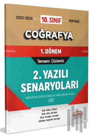 10. Sınıf Coğrafya 1. Dönem Ortak Sınavı 2. Yazılı Senaryoları Tamamı 