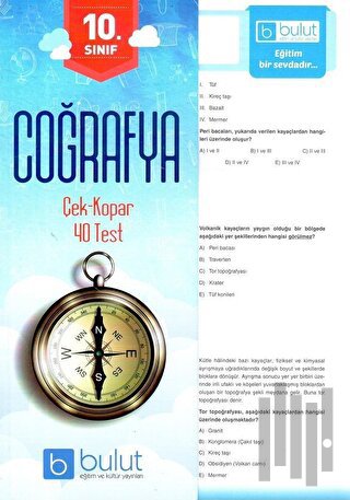 10. Sınıf Coğrafya Yaprak Test