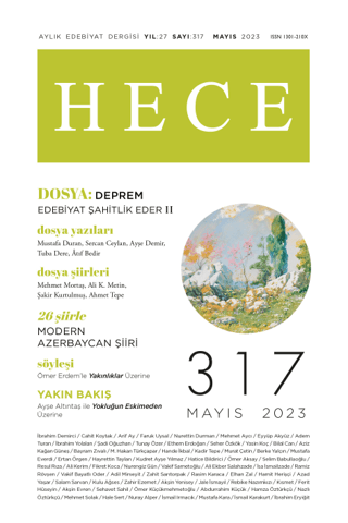Hece Dergisi - Sayı: 317 Mayıs 2023