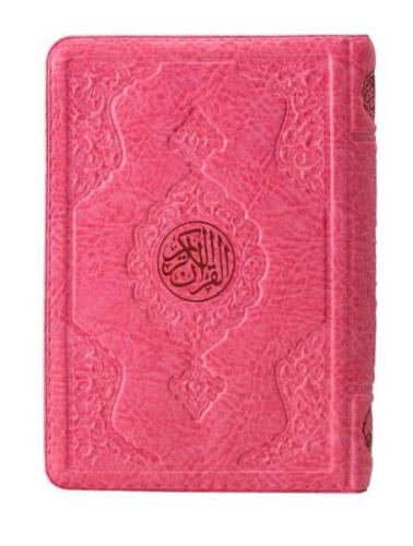 2 Renkli Pembe Hafız Boy Kur'an-I Kerim Kılıflı 2 Renkli Kuranı Kerimler