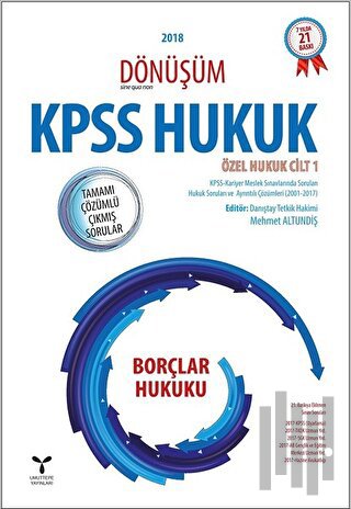 2018 Dönüşüm KPSS Borçlar Hukuku Tamamı Çözümlü Çıkmış Sorular