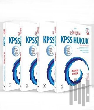 2018 Dönüşüm KPSS Hukuk Cilt 1 Özel Hukuk (4 Kitap Takım)