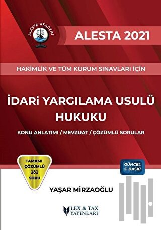 2021 Alesta İdari Yargılama Usulü Hukuku