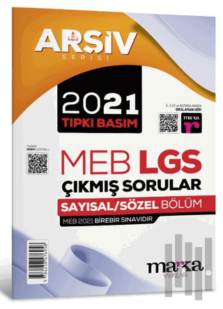 2021 LGS 8. Sınıf Arşiv Serisi Tıpkı Basım Çıkmış Sorular Tamamı Video Çözümlü
