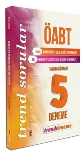 2021 ÖABT Din Kültürü ve Ahlak Bilgisi Tamamı Çözümlü 5 Trend Deneme |