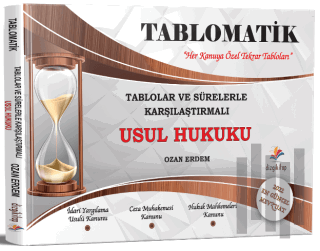 2022 Adli İdari Hakimlik, Kaymakamlık Tablo ve Sürelerle Karşılaştırmalı Usul Hukuku Tablomatik
