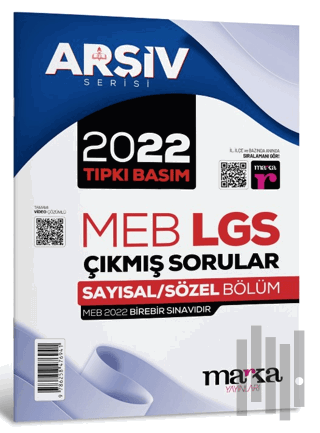 2022 LGS 8. Sınıf Arşiv Serisi Tıpkı Basım Çıkmış Sorular Tamamı Video Çözümlü