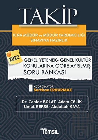 2022 Takip İcra Müdür ve Müdür Yardımcılığı Sınavına Hazırlık Genel Yetenek Genel Kültür Soru Bankası