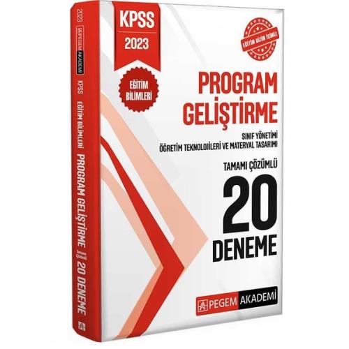 2023 KPSS Eğitim Bilimleri Program Geliştirme 20 Deneme