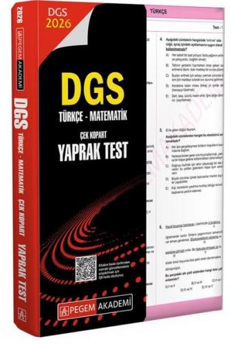 2026 DGS Türkçe - Matematik Çek Kopart Yaprak Test