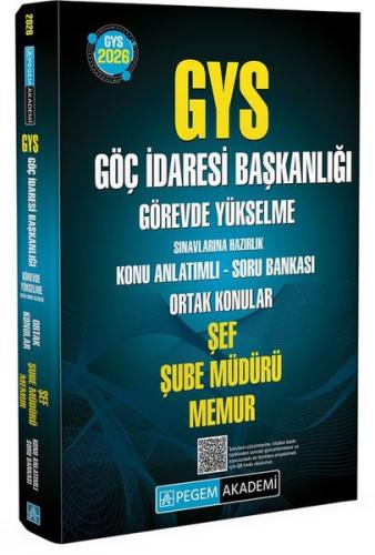 2026 GYS Göç İdaresi Başkanlığı Görevde Yükselme Sınavlarına Hazırlık Konu Anlatımlı Soru Bankası Şe