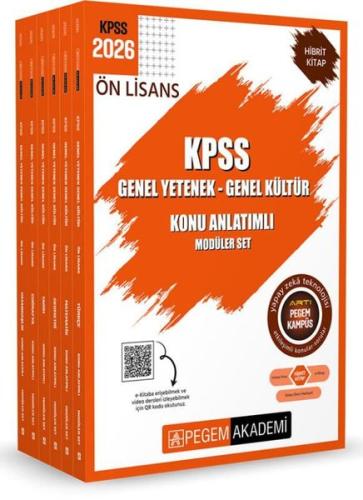 2026 KPSS Ön Lisans Konu Anlatımlı Modüler Set Genel Yetenek Genel Kültür Seti - 6 Kitap Takım