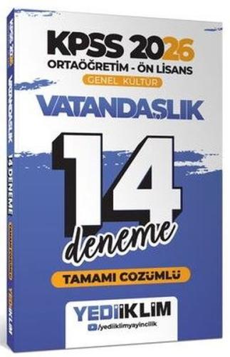 2026 KPSS Ortaöğretim Ön Lisans Genel Kültür Vatandaşlık Tamamı Çözümlü 14 Deneme