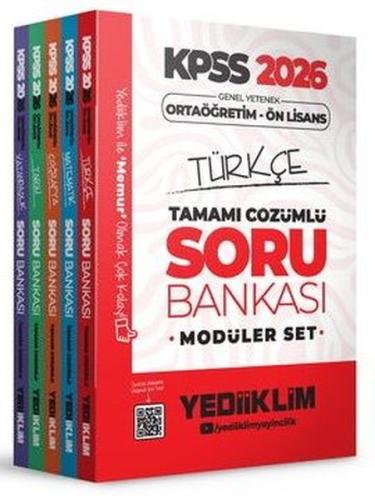 2026 KPSS Ortaöğretim Ön Lisans Genel Yetenek Genel Kültür Tamamı Çözümlü Soru Bankası Modüler Set