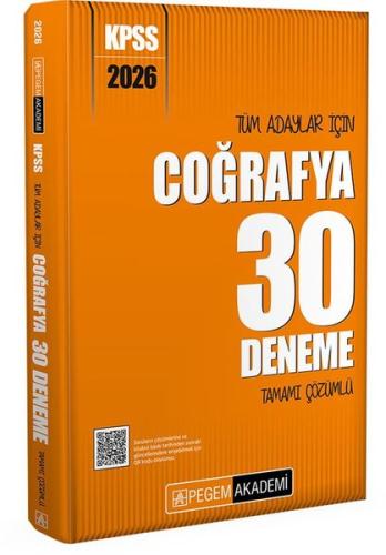 2026 KPSS Tüm Adaylar İçin Coğrafya 30 Deneme Tamamı Çözümlü