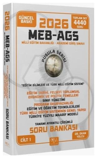 2026 MEB - AGS Eğitim Bilimleri Eğitim Temelleri - Sınıf Yönetimi - Öğretim Teknolojileri - Maarif Modeli Soru Bankası Çözümlü Pusula Serisi