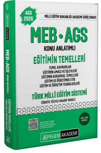 2026 MEB - AGS Konu Anlatımlı Eğitimin Temelleri Türk Milli Eğitim Sistemi Temel Kavramlar Eğitimin
