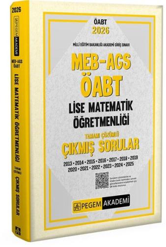 2026 MEB AGS ÖABT Lise Matematik Öğretmenliği Tamamı Çözümlü Çıkmış Sorular