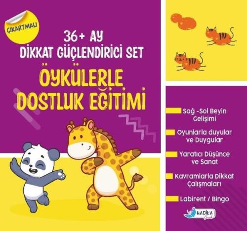 3 - 6 Yaş Öykülerle Dostluk Eğitimi-36 + Ay Dikkat Güçlendirici Set