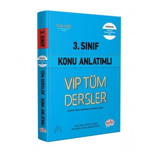 3.Sınıf VIP Tüm Dersler Konu Anlatımlı - Mavi Kitap