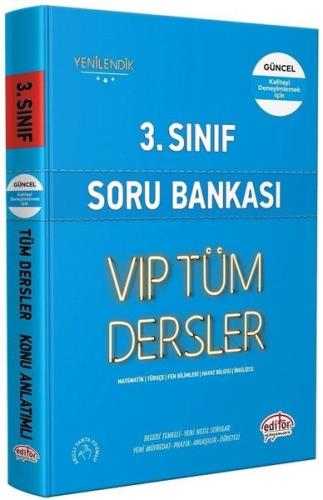 3.Sınıf VIP Tüm Dersler Soru Bankası - Mavi Kitap