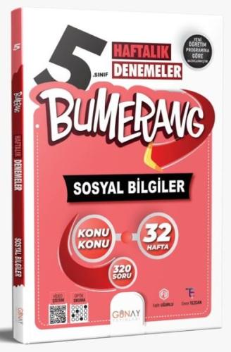 5. Sınıf Bumerang 32 Haftalık Sosyal Bilgiler Denemeleri | Kitap Ambar