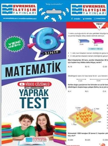 6. Sınıf Matematik Yeni Nesil Yaprak Test | Kitap Ambarı