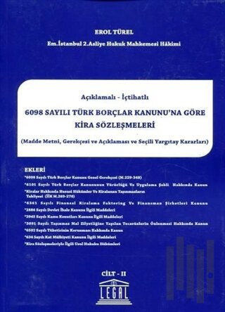 6098 Sayılı Türk Borçlar Kanunu'na Göre Kira Sözleşmeleri (2 Cilt Takım) (Ciltli)