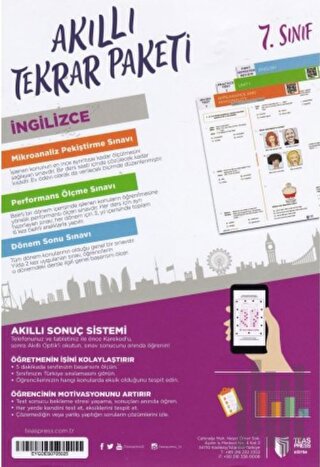 7. Sınıf İngilizce Akıllı Tekrar Paketleri