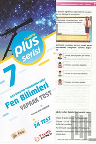 7. Sınıf Plus Serisi Fen Bilimleri Yaprak Test