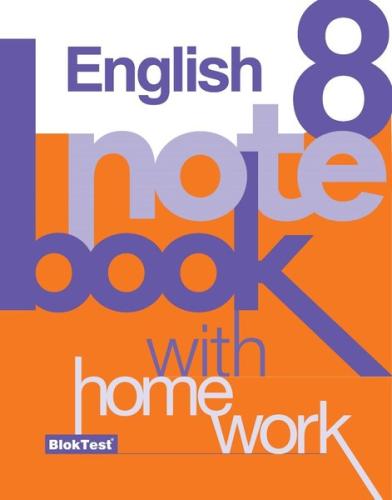 8 English Note Book With Home Work | Kitap Ambarı